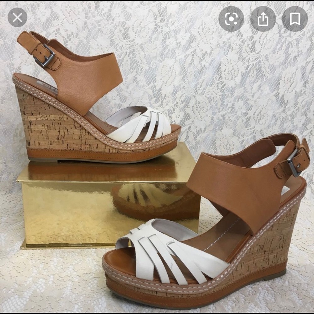 Dolce Vita cork wedge sandals with buckle